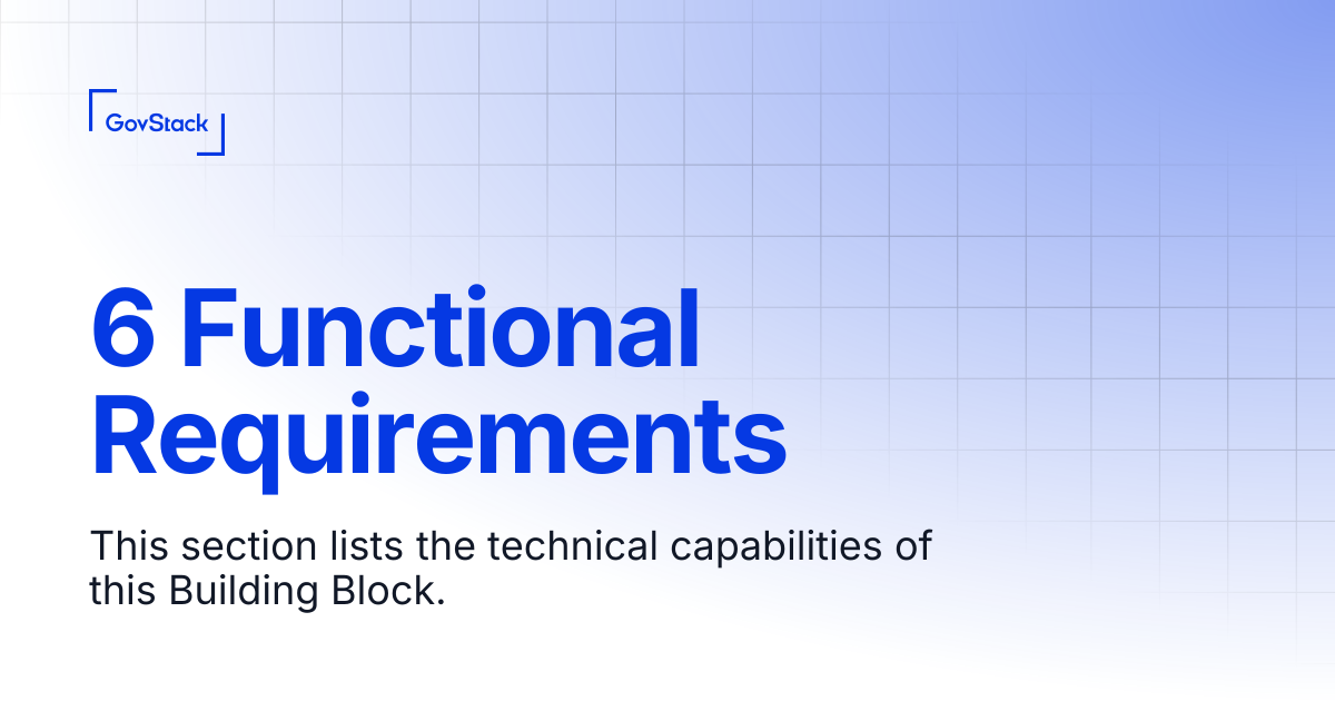 6 Functional Requirements | Cloud Infrastructure